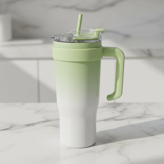 1.2L Gradient Tumbler with Handle | Ombre Aesthetic, 5 Shades
