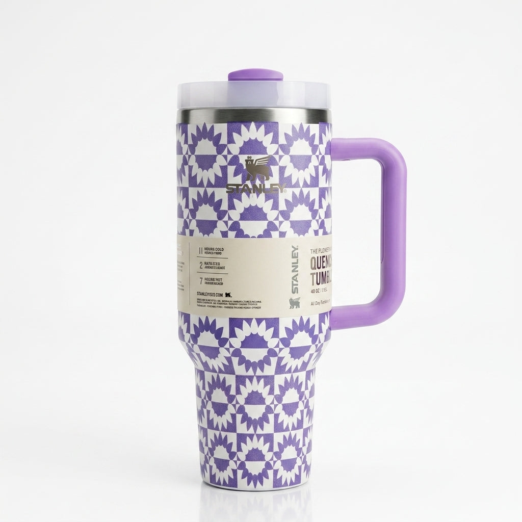 Stanley Quencher H2.0 FlowState™ Tumbler | 1.2L (40oz) Premium Textured Print Travel Cup