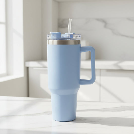 1.2L Stanley-Style Tumbler with Handle & Straw | 5 Colors