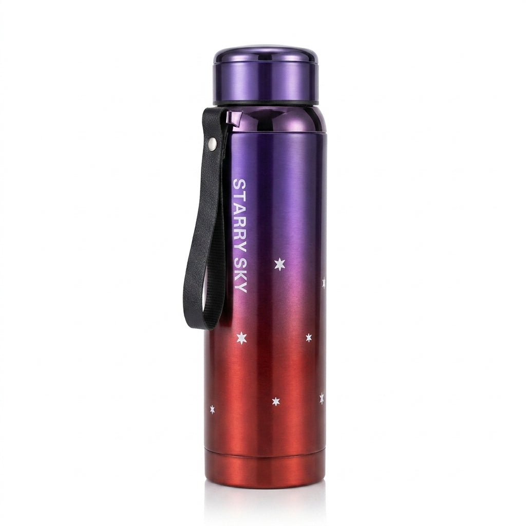 "Starry Sky" Double-Tone Vacuum Flask | 1000ml High-Capacity Travel Bottle