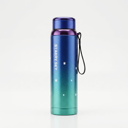"Starry Sky" Double-Tone Vacuum Flask | 1000ml High-Capacity Travel Bottle