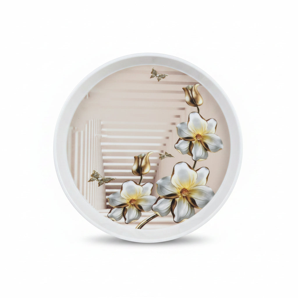 Signature 10-Inch Round Melamine Serving Tray