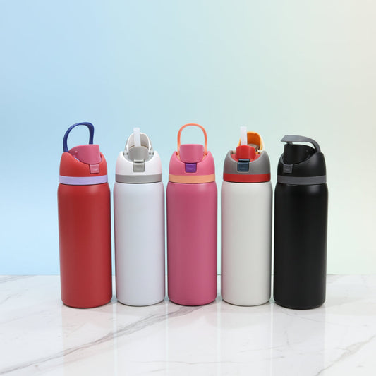 1 Litre Sport Bottle | Insulated Steel, Leakproof Gym Flask