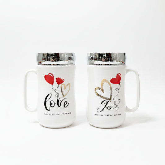 'Always & Forever' Couple Mug Set | Anniversary Gift Drinkware