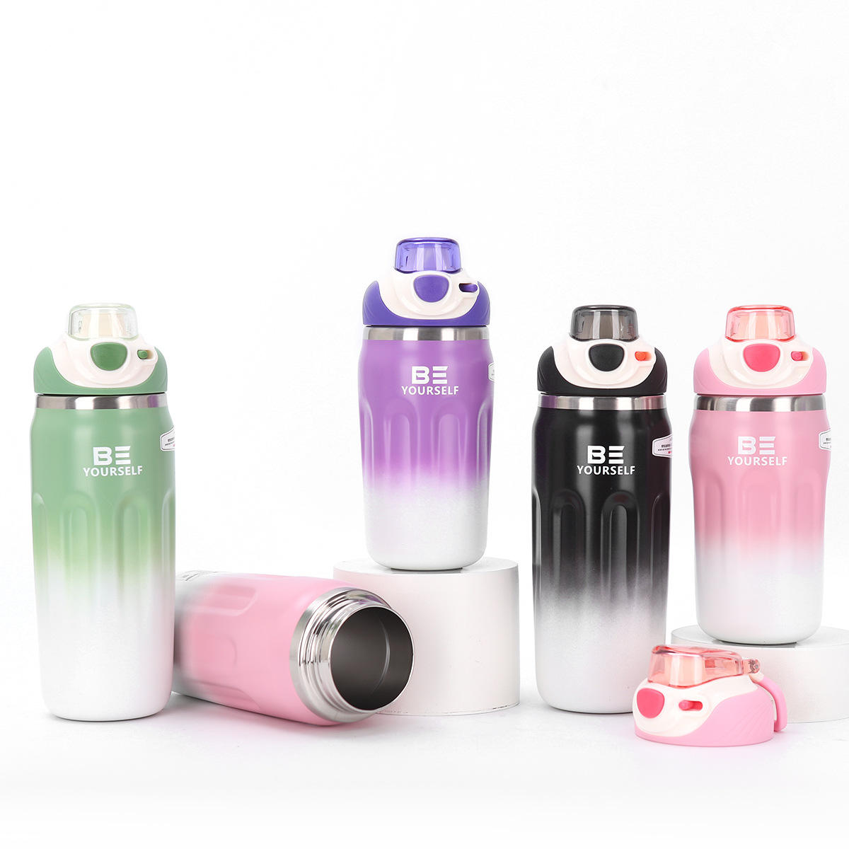 500ml Premium Sport Flask | Insulated Steel Bottle, 4 Aesthetic Colors