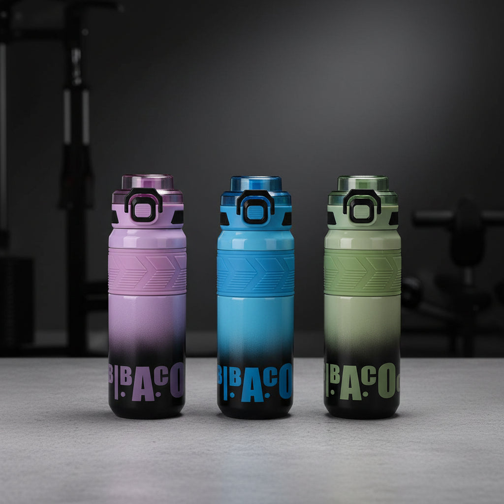 650ml Gym Thermos | Leakproof Insulated Bottle, 4 Colors