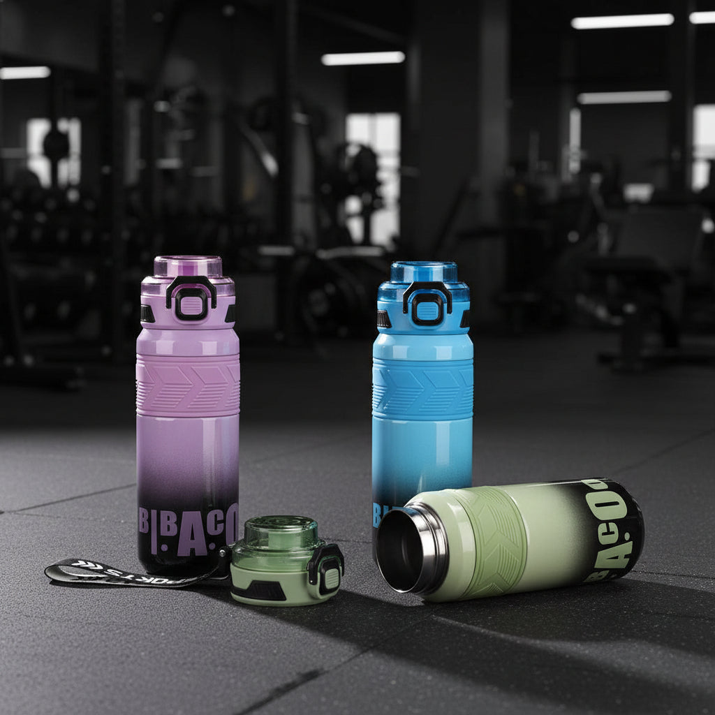 650ml Gym Thermos | Leakproof Insulated Bottle, 4 Colors