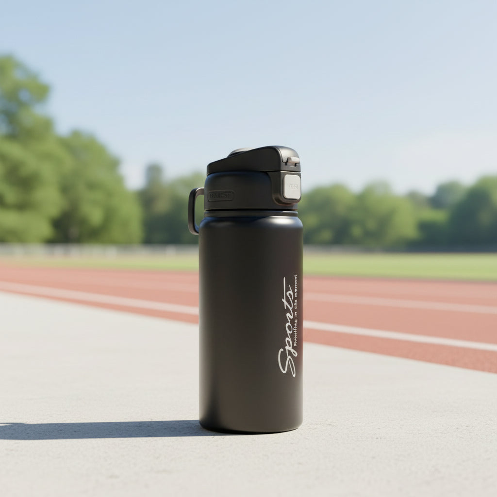 600ml Matte Sport Bottle | Locking Lid, 24hr Cold Insulation