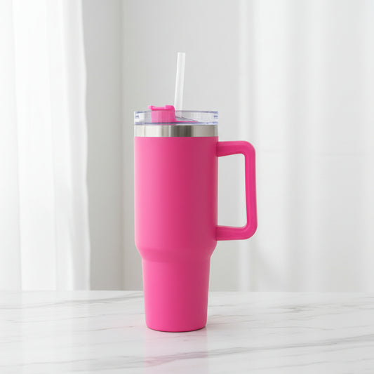 1.2L Stanley-Style Tumbler with Handle & Straw | 5 Colors