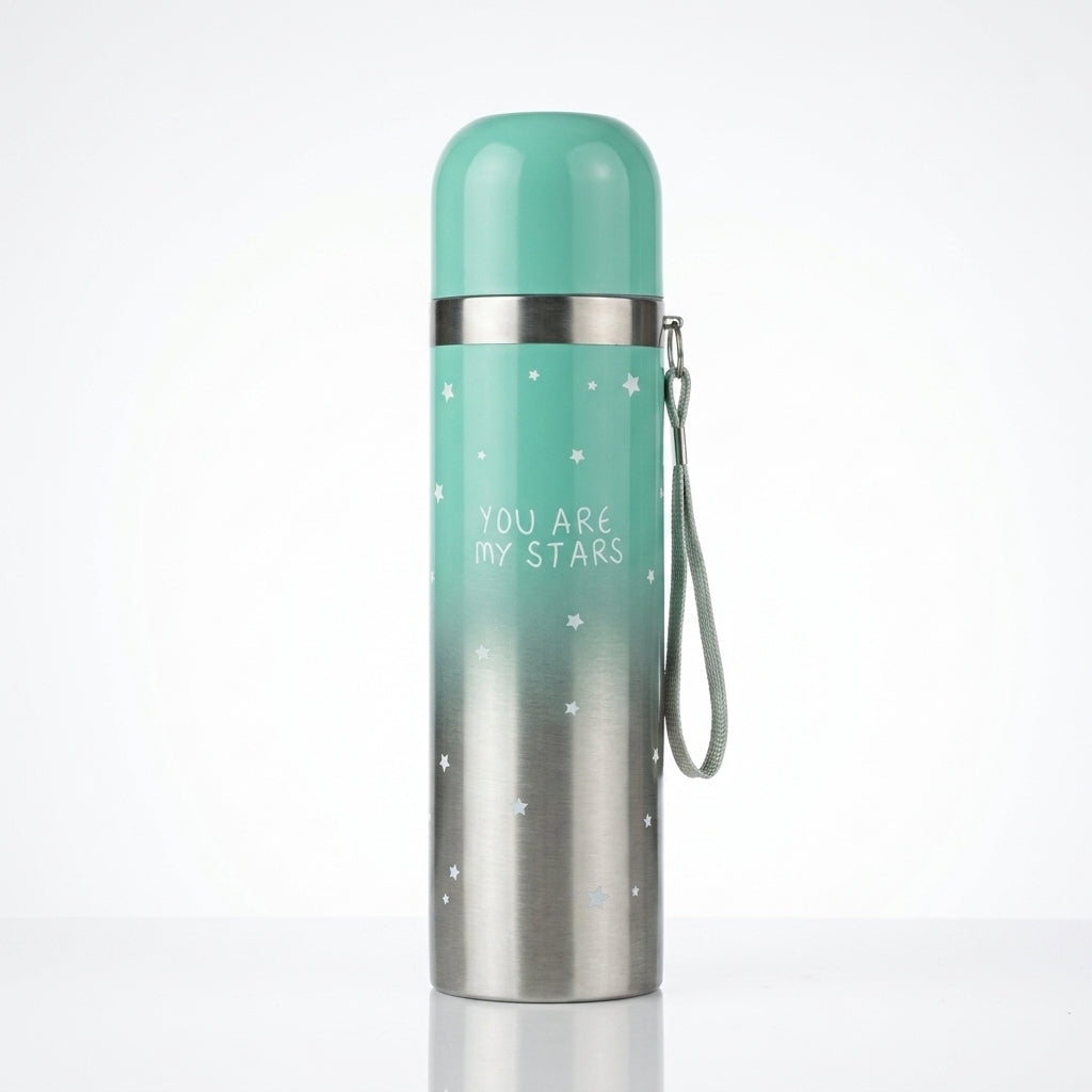 "You are my Stars" Double-Tone Stainless Steel Vacuum Bottle | 500ml Insulated Kids Thermos