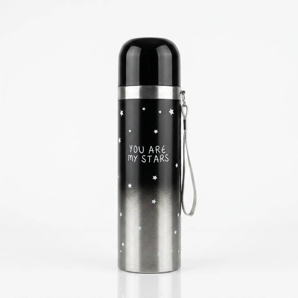 "You are my Stars" Double-Tone Stainless Steel Vacuum Bottle | 500ml Insulated Kids Thermos