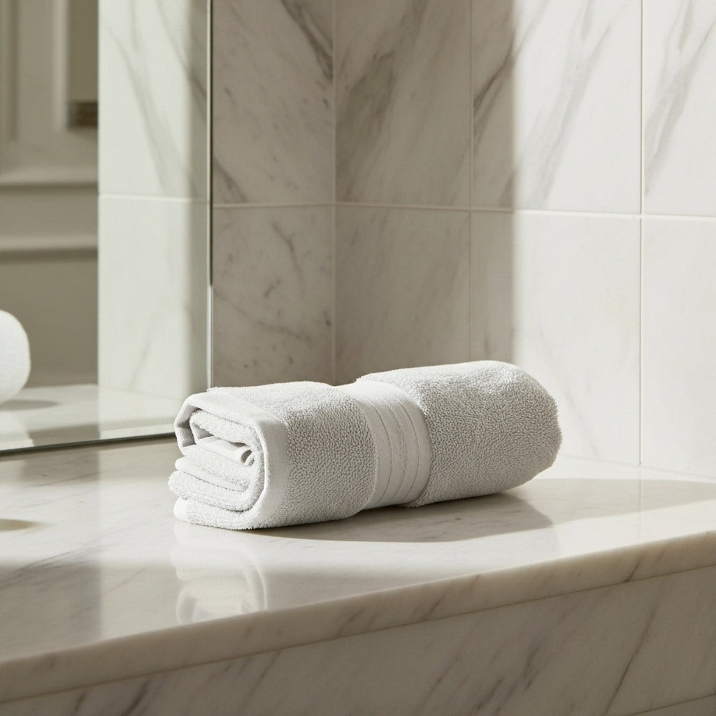 Pure Cotton Bath Towel 550 GSM | Chevron Pattern, 5 Colors