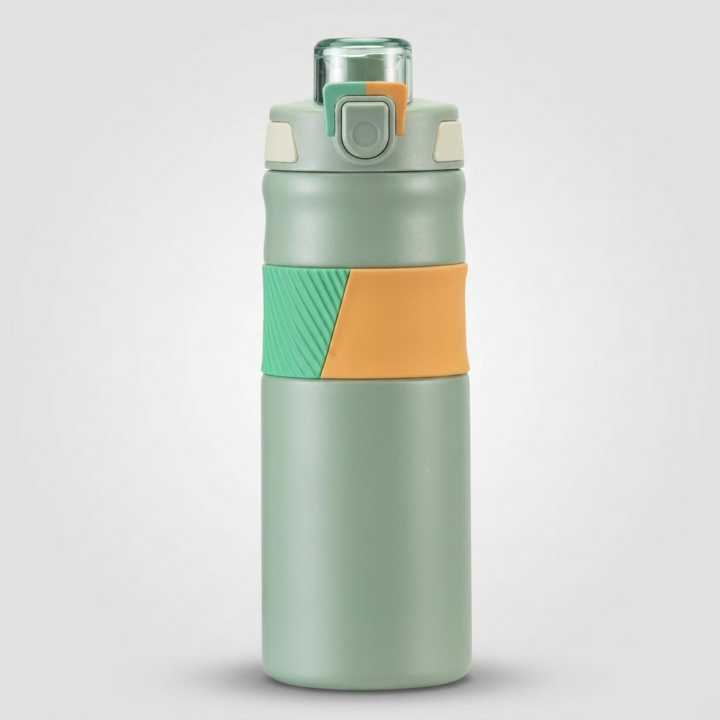 650ml Gym Water Bottle | Leakproof Steel Sport Flask, 5 Colors