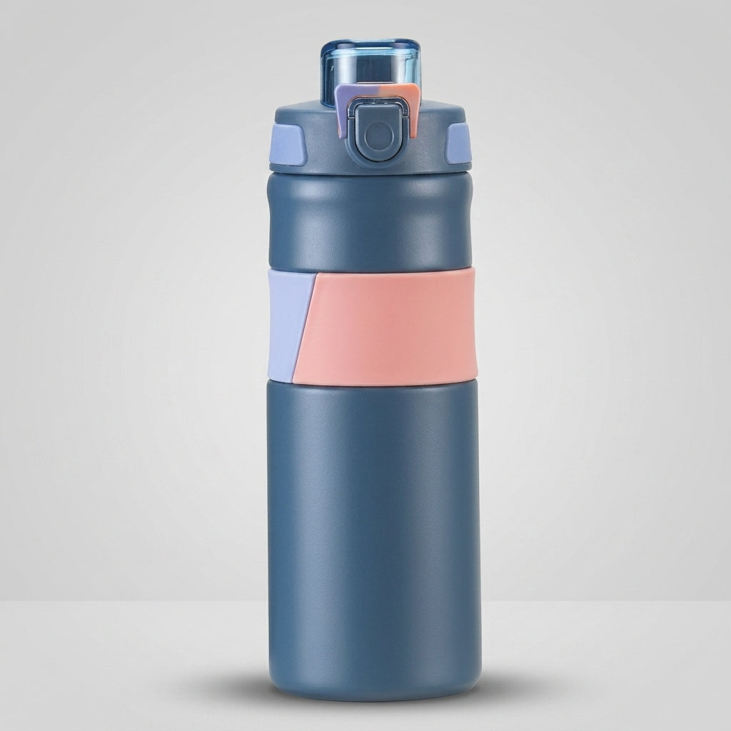 650ml Gym Water Bottle | Leakproof Steel Sport Flask, 5 Colors