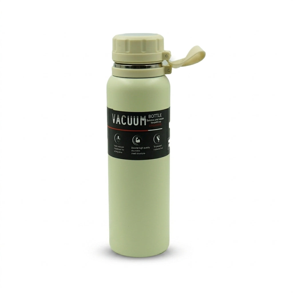 24-Hour Cold Water Bottle 1L | Insulated Steel Flask with Strap