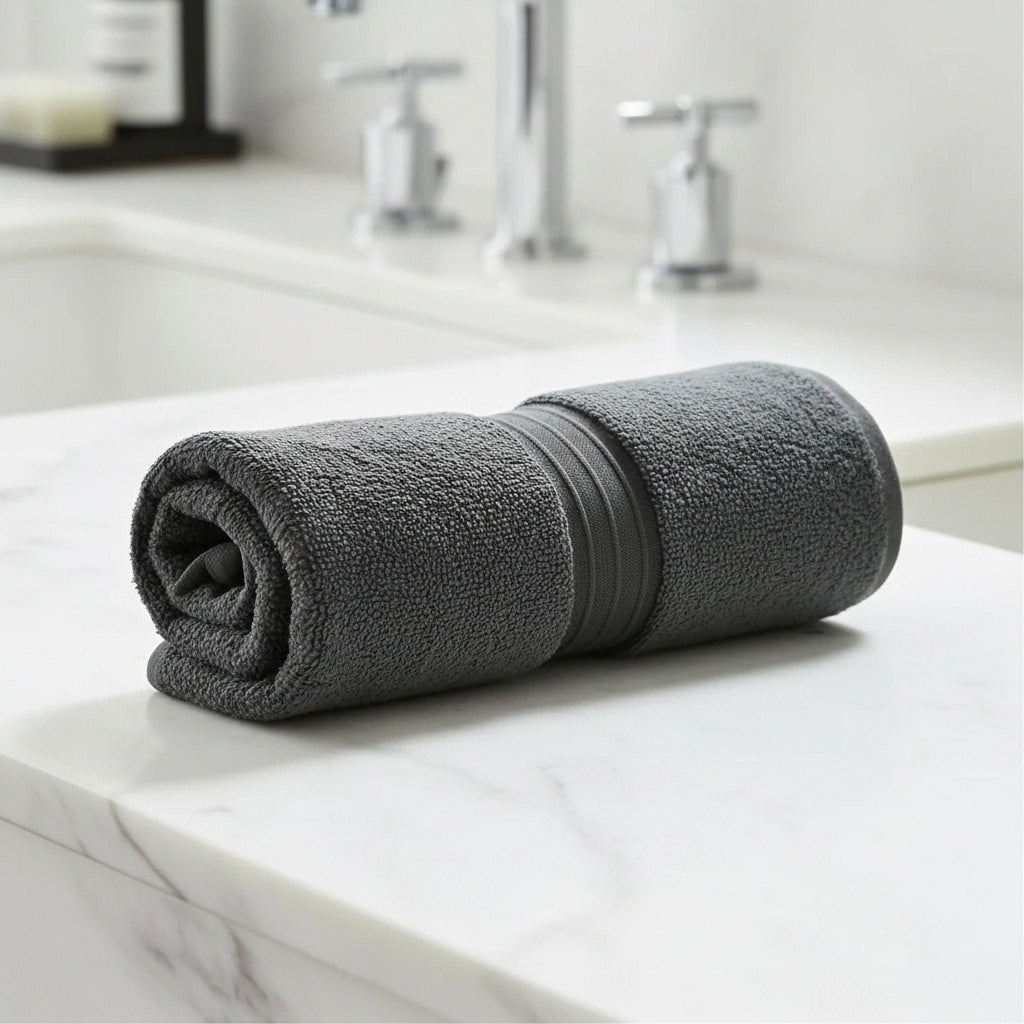 Pure Cotton Bath Towel 550 GSM | Chevron Pattern, 5 Colors
