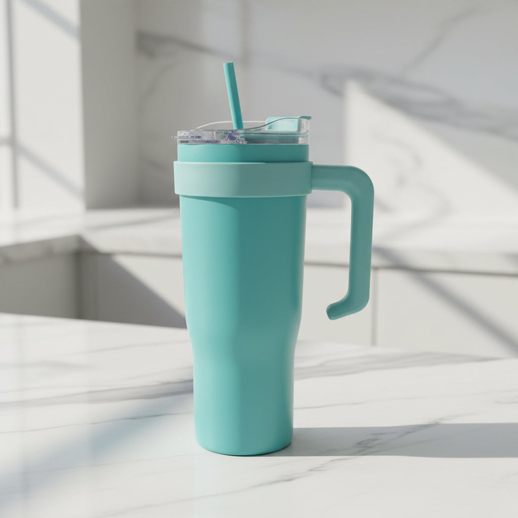 1.2L Gradient Tumbler with Handle | Ombre Aesthetic, 5 Shades