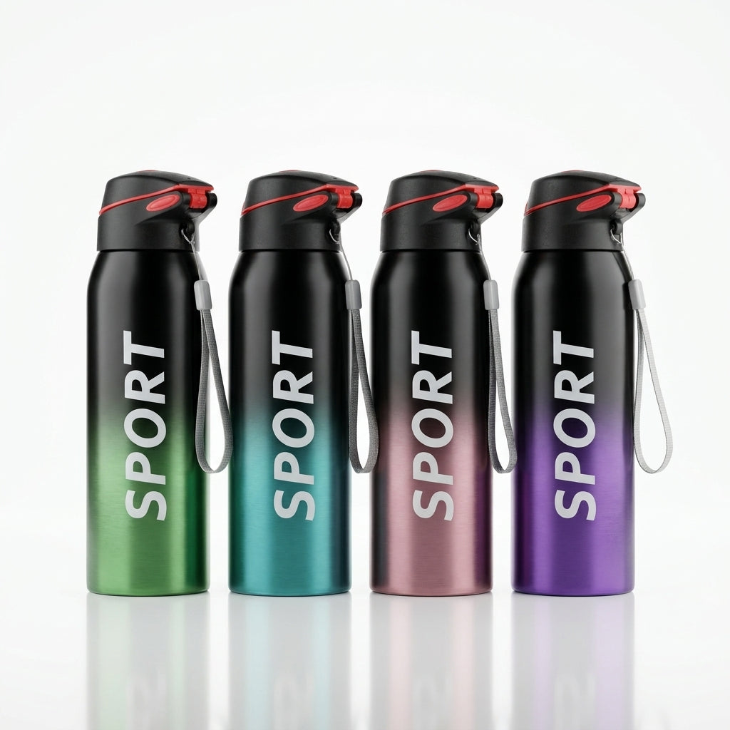 Double-Tone Insulated Sports Bottle | 500ml Hot & Cold Flask with Sipper
