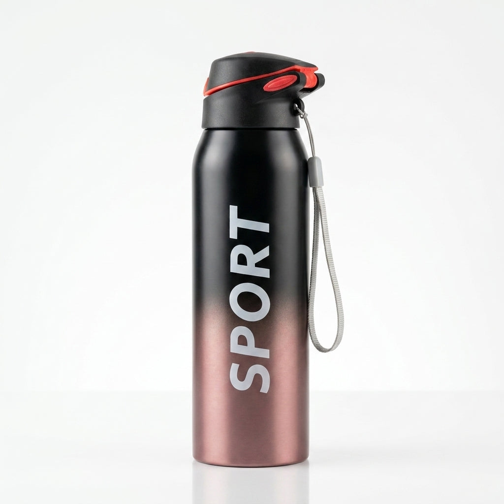 Double-Tone Insulated Sports Bottle | 500ml Hot & Cold Flask with Sipper