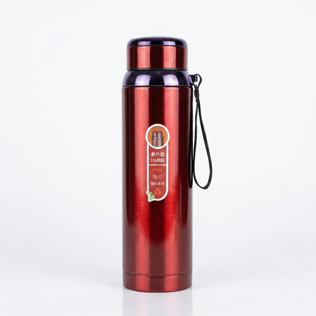 Premium SUS 316 Stainless Steel Vacuum Flask | 1000ml High-Capacity Travel Water Bottle