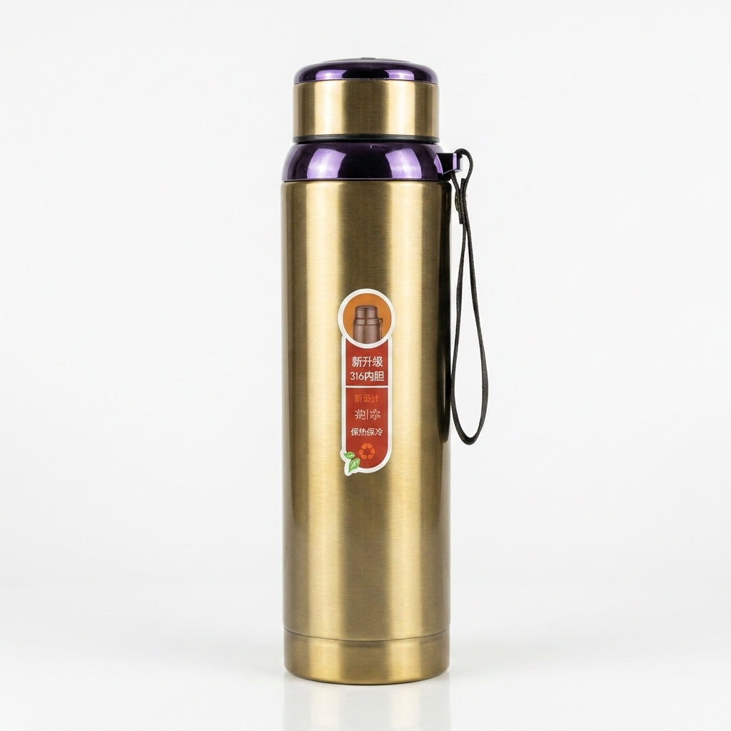 Premium SUS 316 Stainless Steel Vacuum Flask | 1000ml High-Capacity Travel Water Bottle