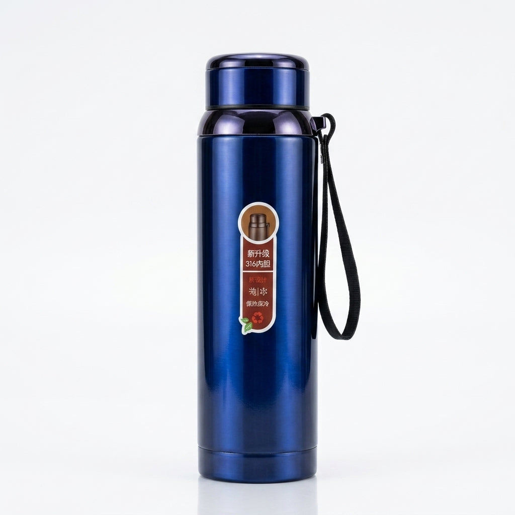 Premium SUS 316 Stainless Steel Vacuum Flask | 1000ml High-Capacity Travel Water Bottle