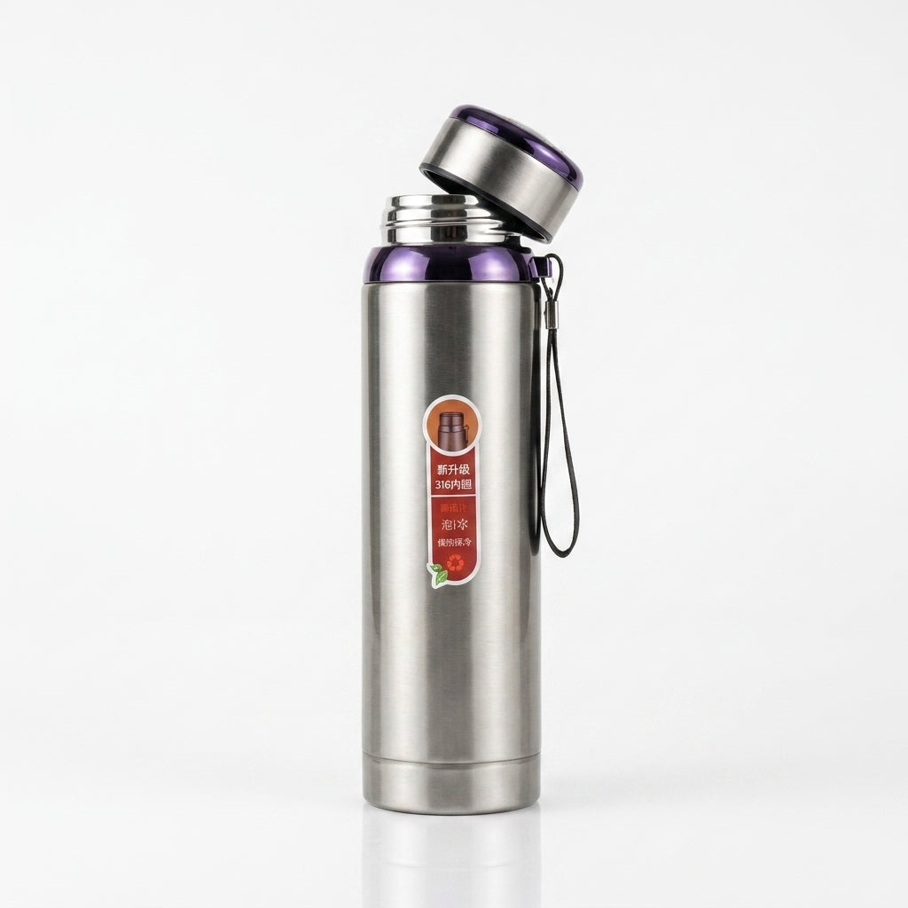 Premium SUS 316 Stainless Steel Vacuum Flask | 1000ml High-Capacity Travel Water Bottle