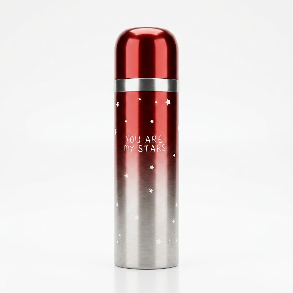 "You are my Stars" Double-Tone Stainless Steel Vacuum Bottle | 500ml Insulated Kids Thermos