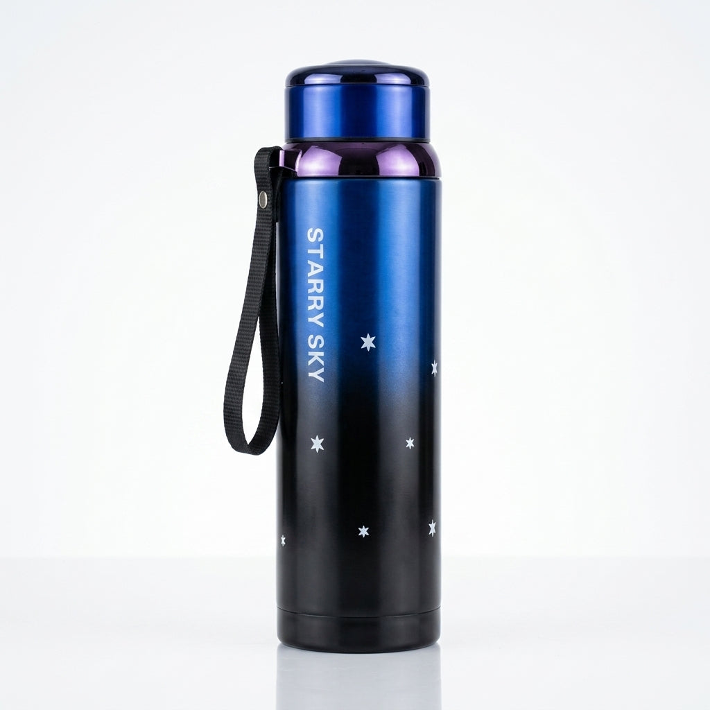 "Starry Sky" Double-Tone Vacuum Flask | 1000ml High-Capacity Travel Bottle