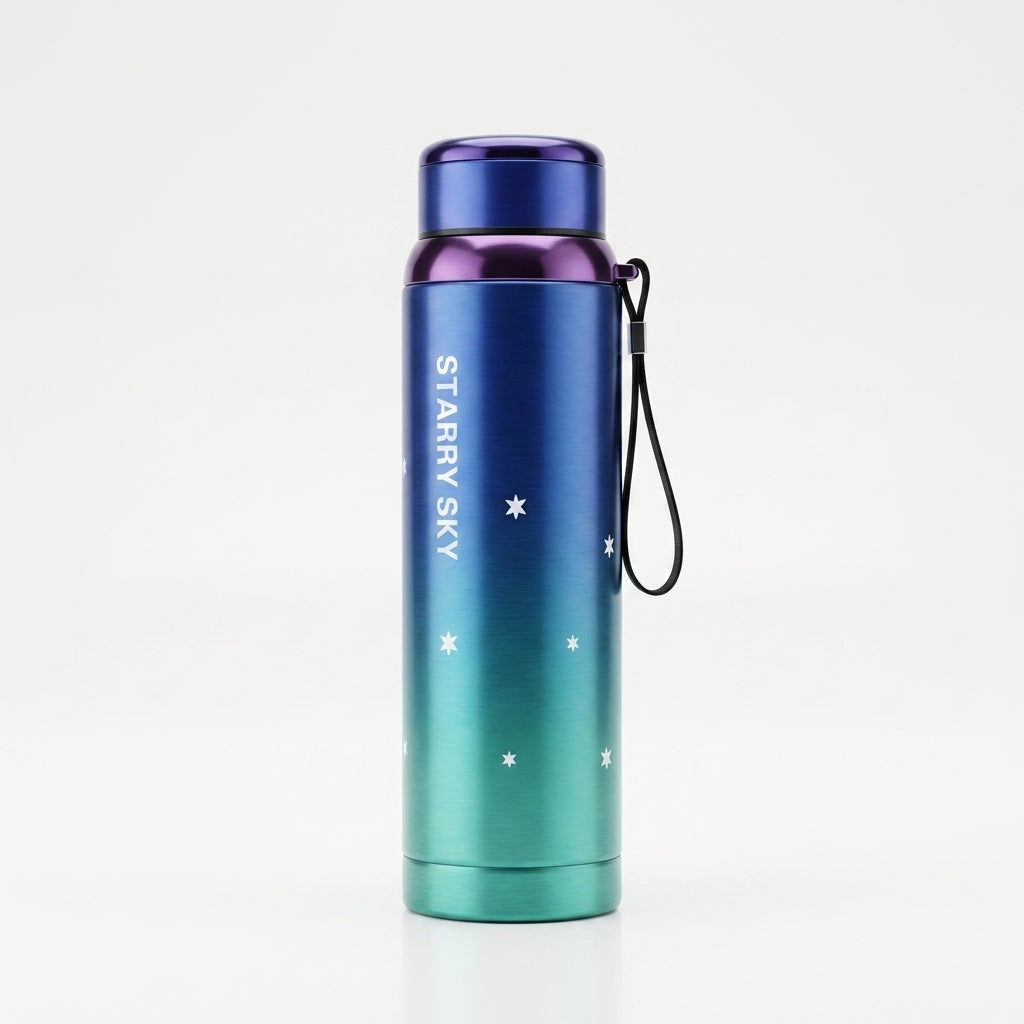 "Starry Sky" Double-Tone Vacuum Flask | 1000ml High-Capacity Travel Bottle