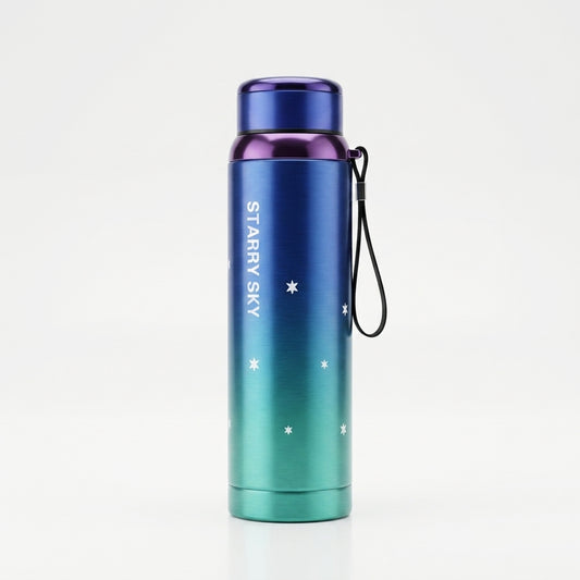 "Starry Sky" Double-Tone Vacuum Flask | 1000ml High-Capacity Travel Bottle