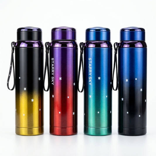 "Starry Sky" Double-Tone Vacuum Flask | 1000ml High-Capacity Travel Bottle