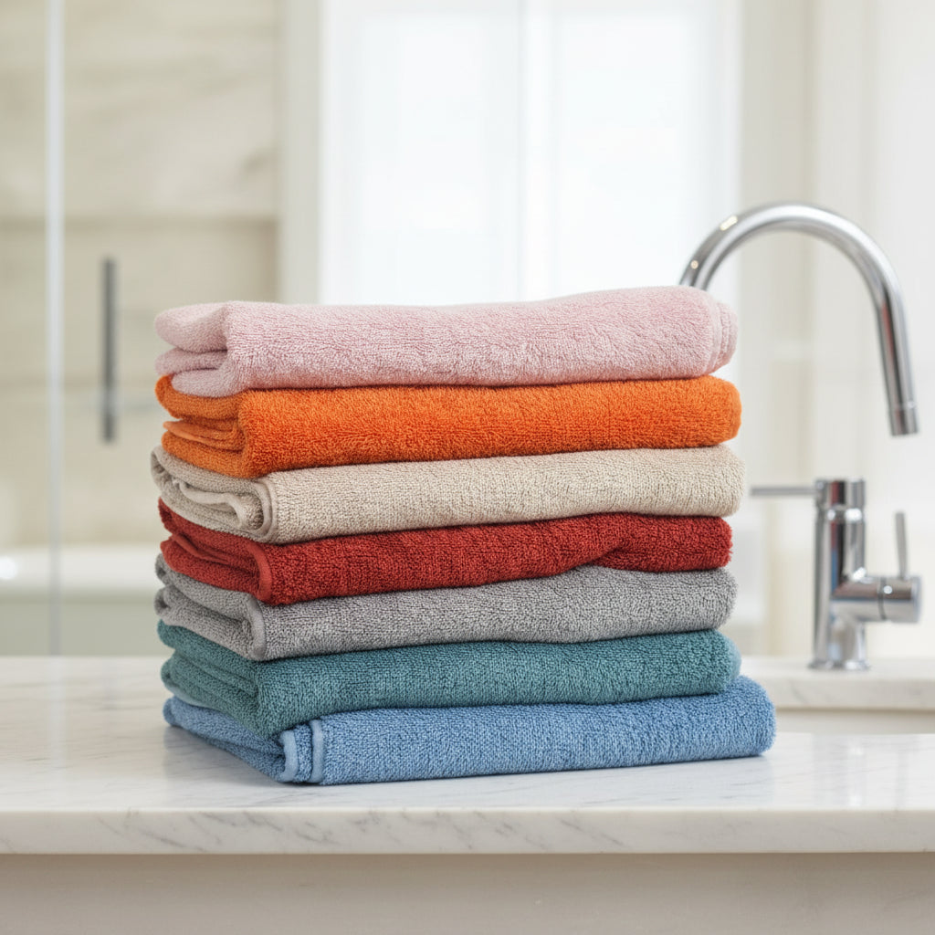 Export Quality Egyptian Cotton Bath Towels | 7 Premium Colors