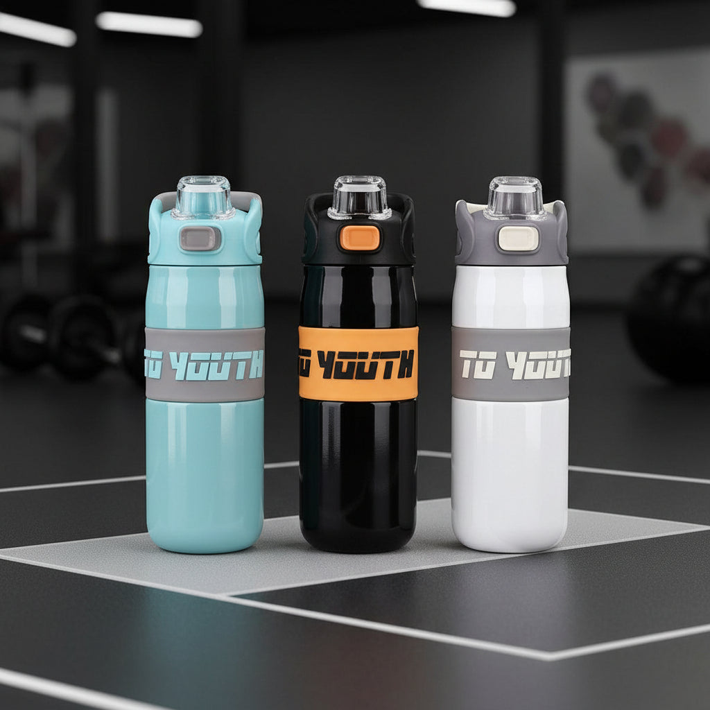 680ml Large Gym Bottle | Insulated Steel Sport Flask