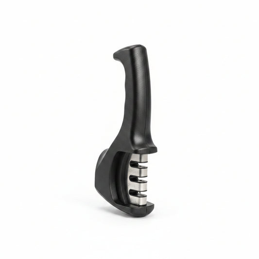 3-Stage Knife Sharpener | Handheld Coarse, Honing & Polish Grinder
