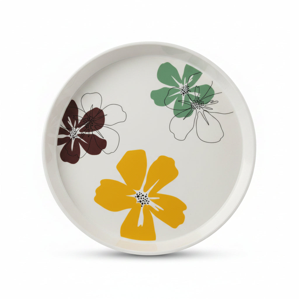 12-Inch Round Melamine Serving Tray | 15 Prints