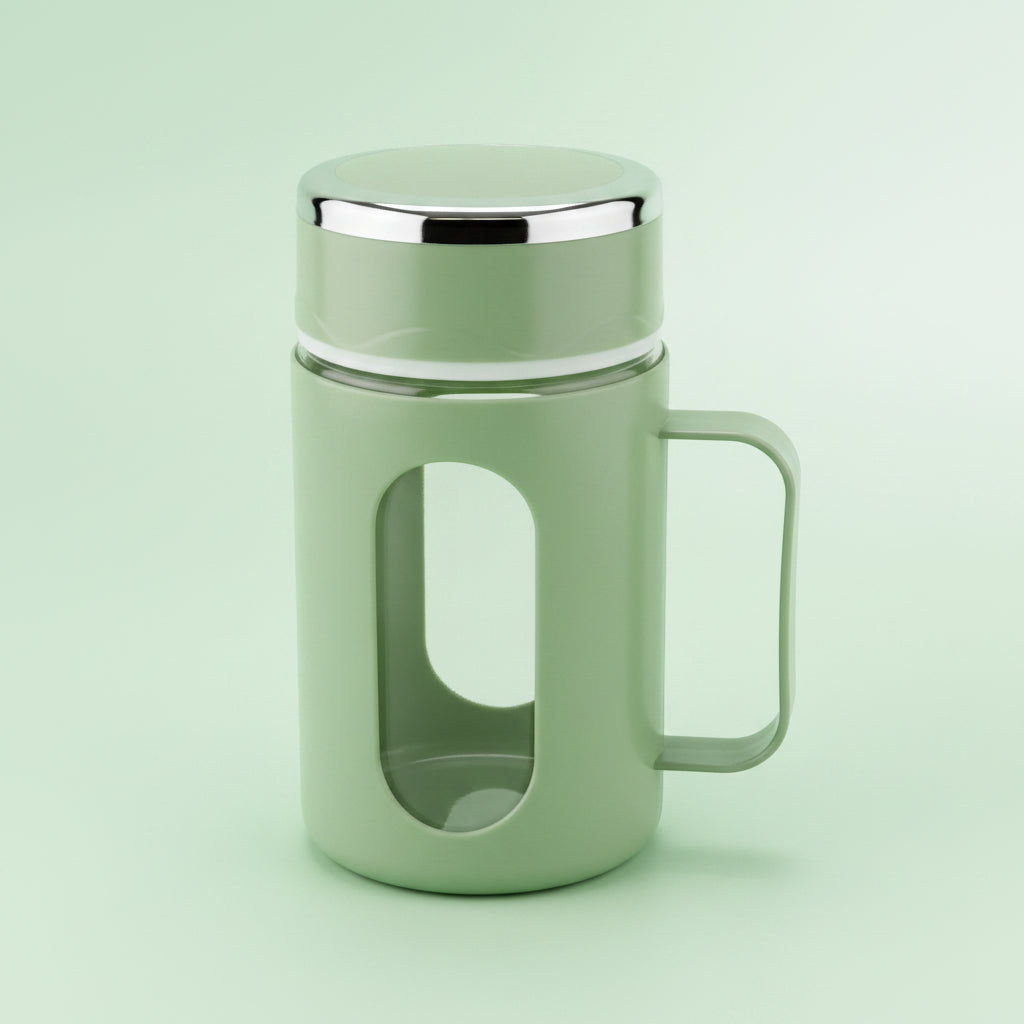 420ml Office Coffee Mug | Leakproof Double-Wall, 3 Pastel Colors
