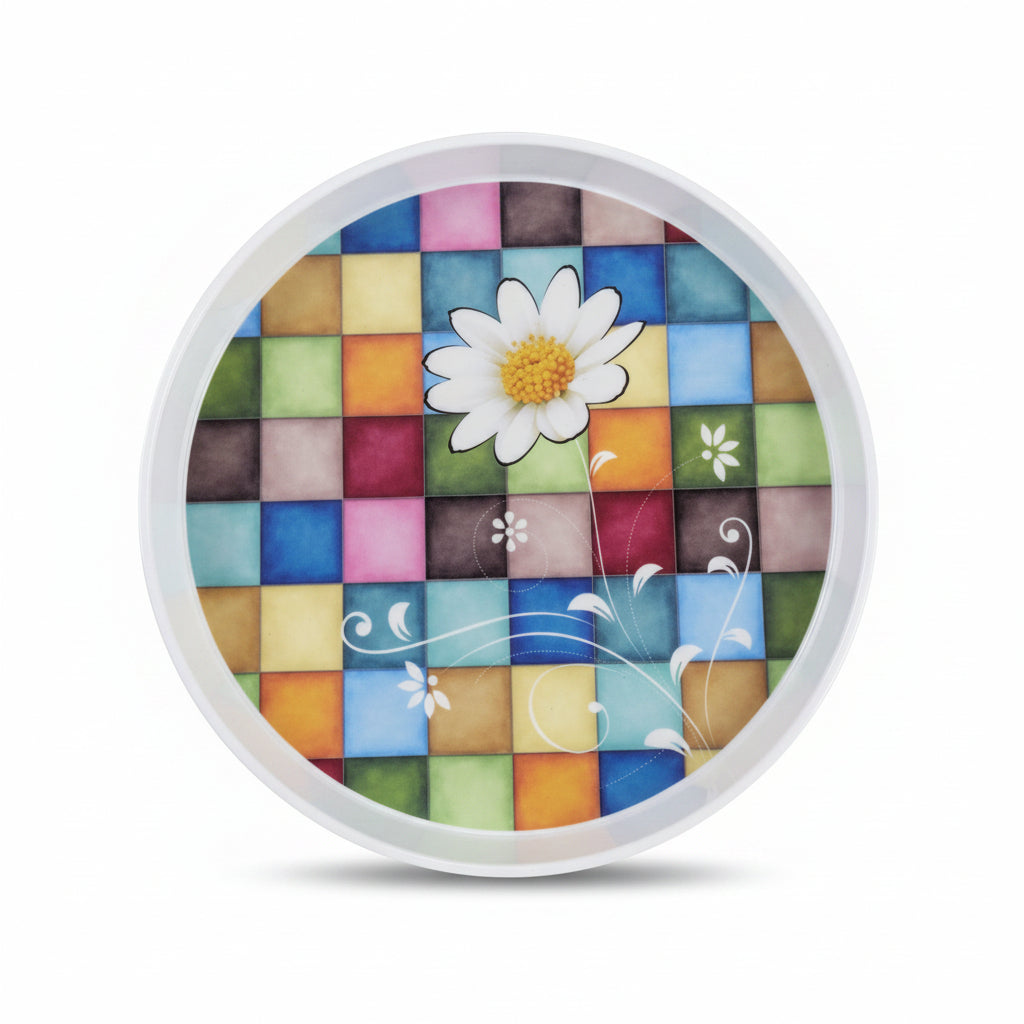 12-Inch Round Melamine Serving Tray | 15 Prints