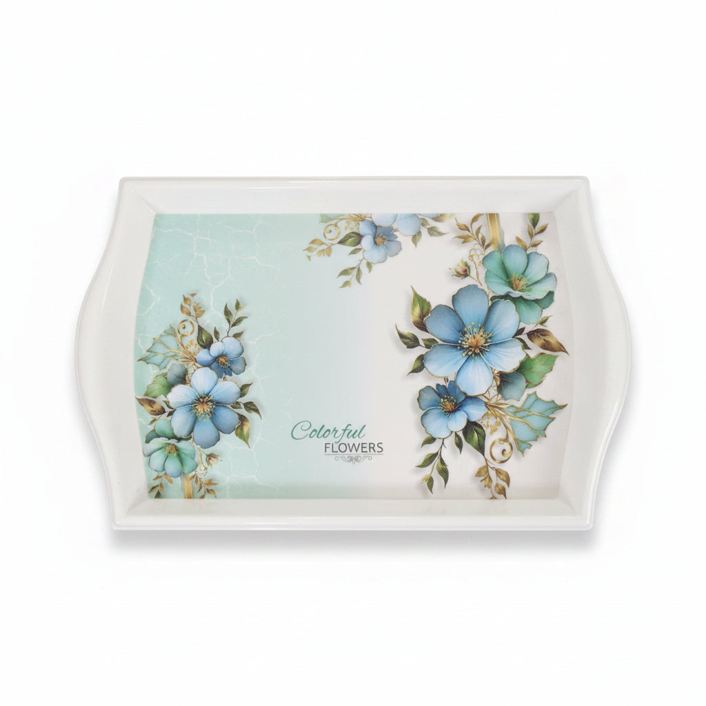 4-Piece Nested Melamine Serving Tray Set