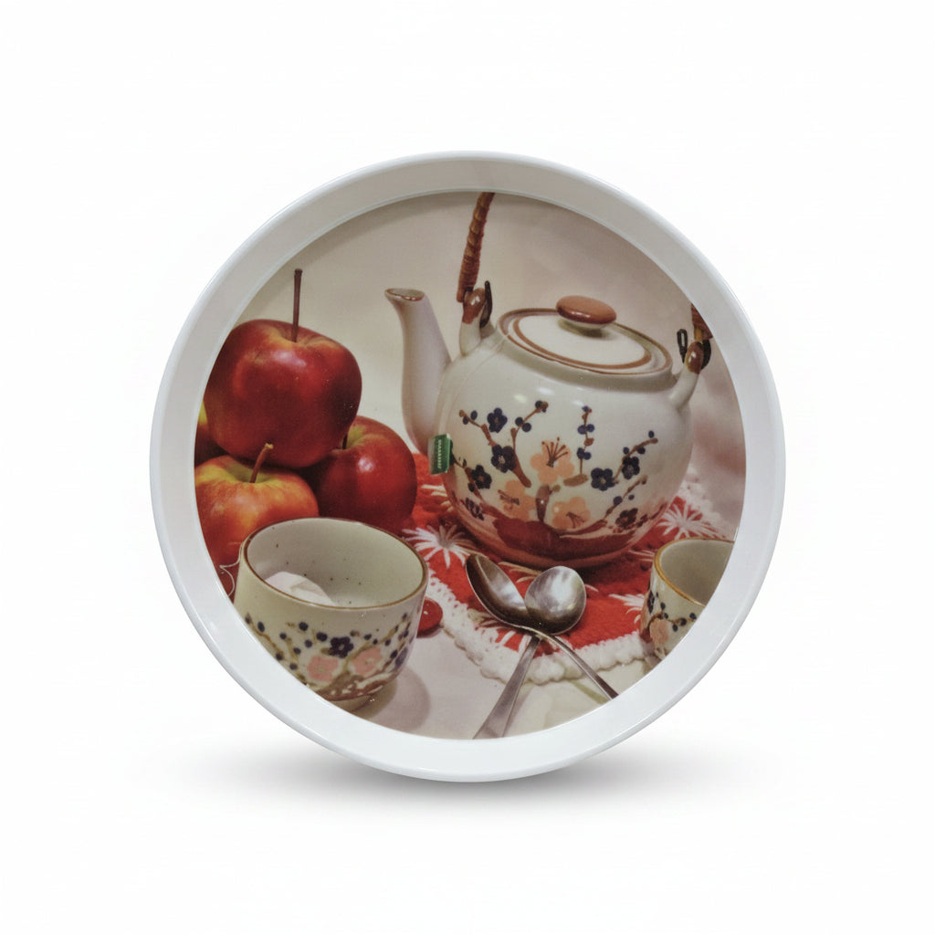 12-Inch Round Melamine Serving Tray | 15 Prints