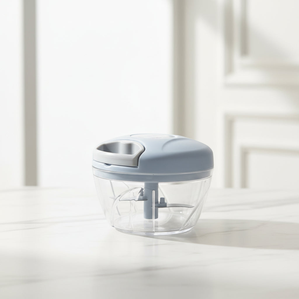 Pull-String Vegetable Chopper | Manual Mini Food Processor, No Power