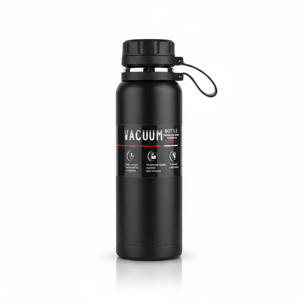 Imported Hot & Cold Water Bottle | Insulated Steel Flask with Strap