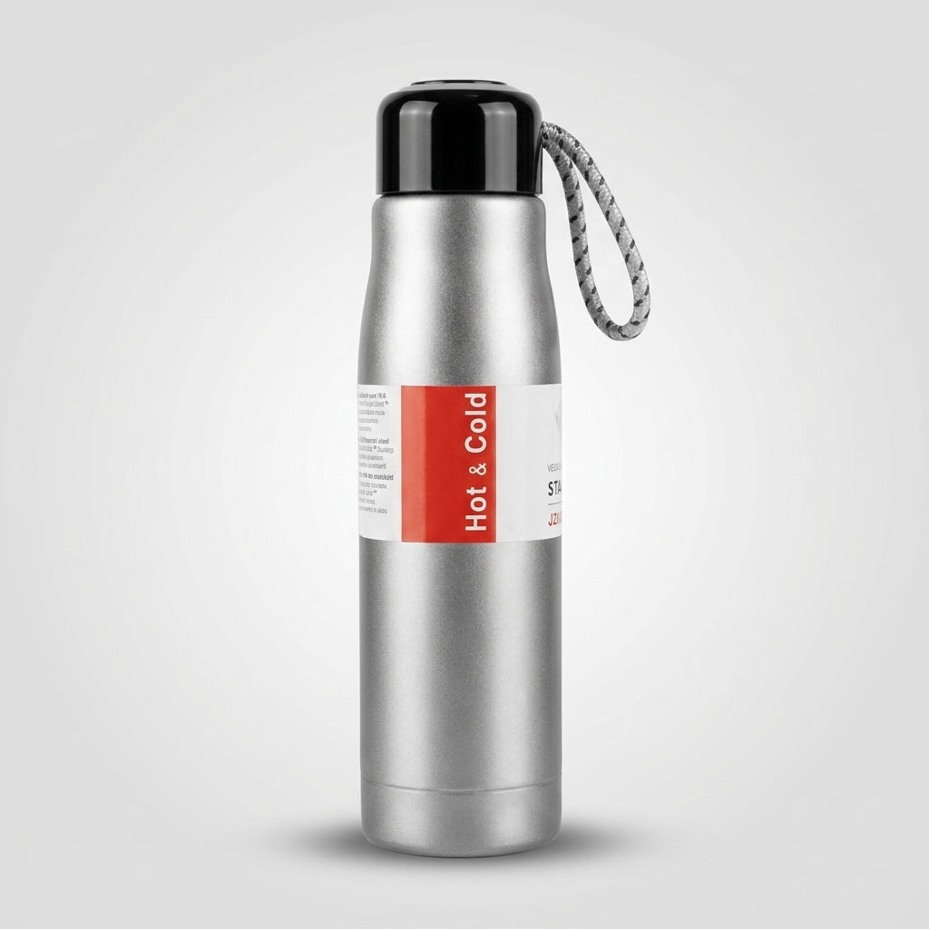 Insulated Stainless Steel Sport Bottle | 550ml Hot & Cold Travel Flask