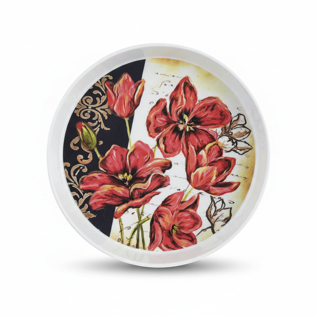 12-Inch Round Melamine Serving Tray | 15 Prints