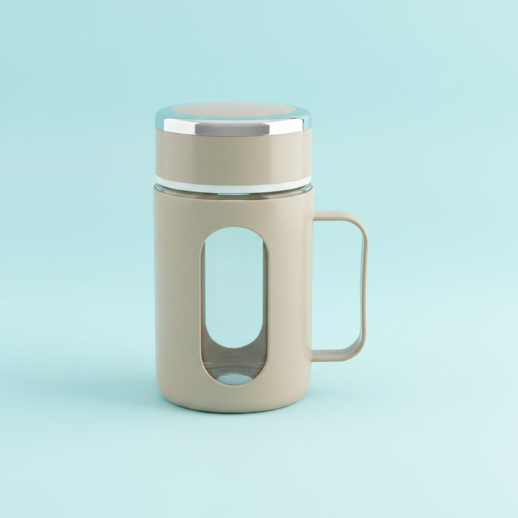 420ml Office Coffee Mug | Leakproof Double-Wall, 3 Pastel Colors