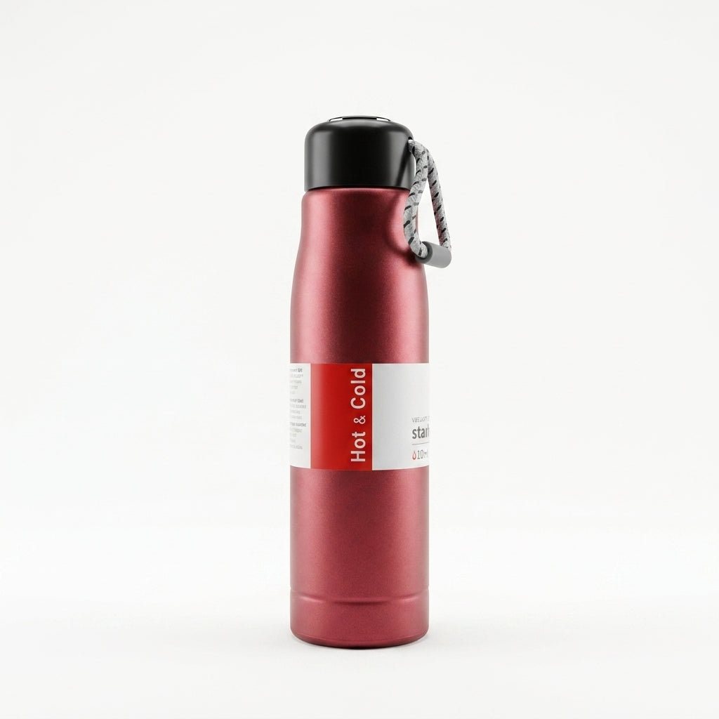 Insulated Stainless Steel Sport Bottle | 550ml Hot & Cold Travel Flask