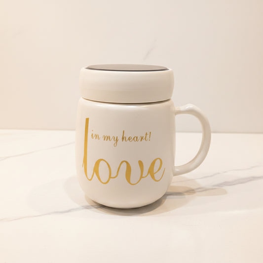 Luxury Pastel Ceramic Mugs with Diamond-Textured Lid | Premium Coffee & Tea Cups