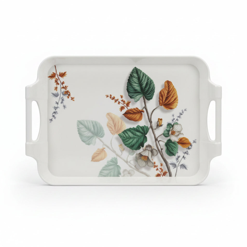 3-Piece Nested Melamine Food & Drink Serving Tray Set