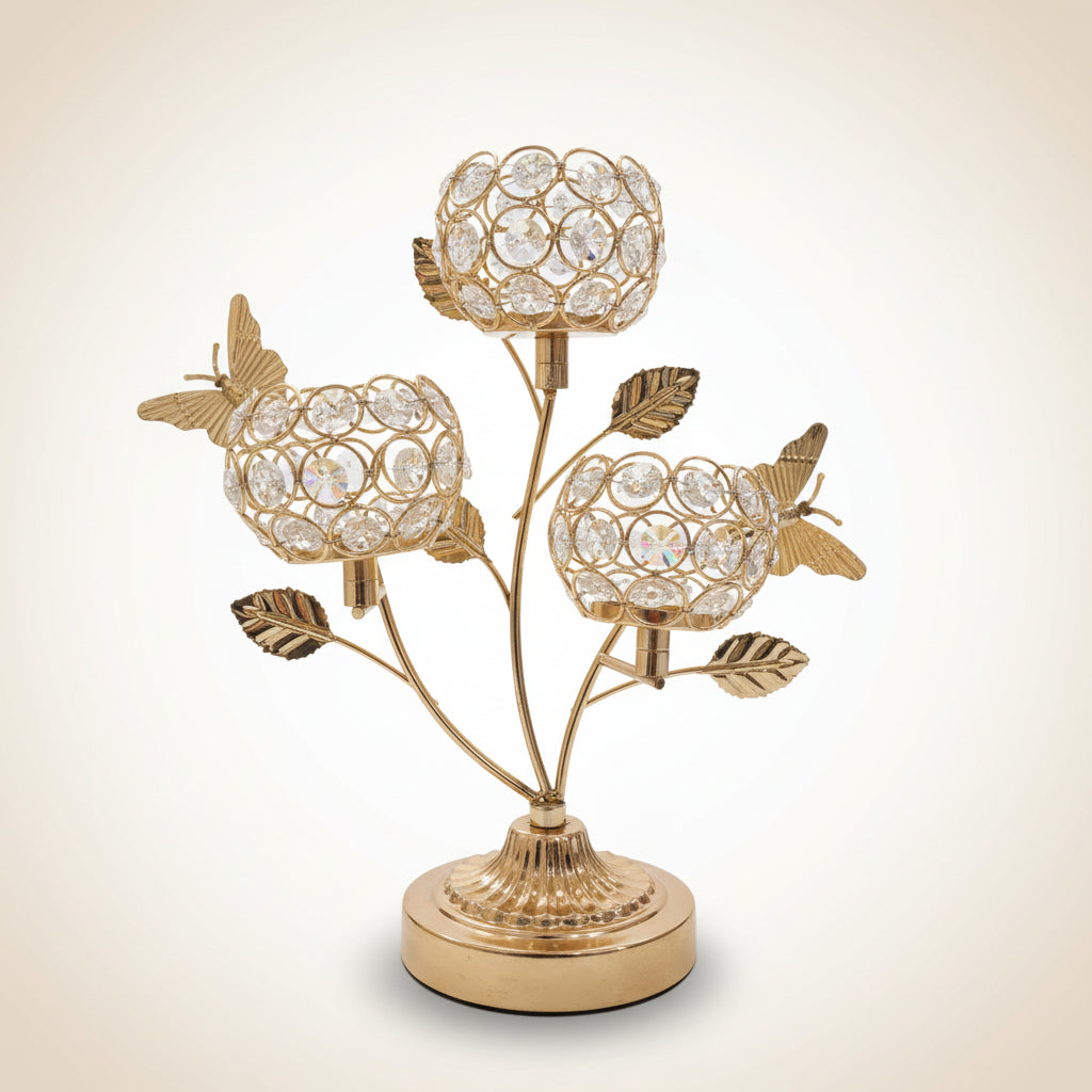 Abstract Tree Metal Art Candle Holder | Modern Tabletop Silhouette Centerpiece