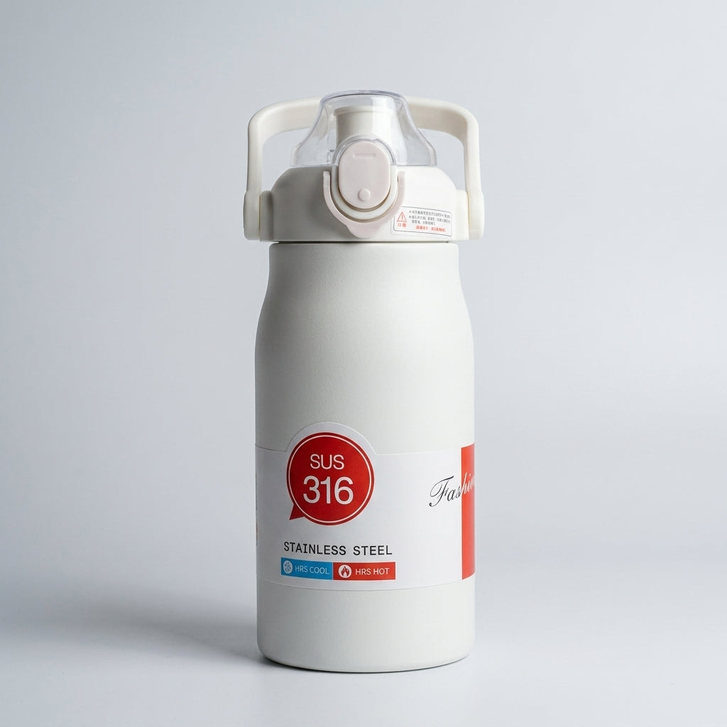 Premium SUS 316 Stainless Steel Vacuum Flask | Insulated Hot & Cold Sports Thermos